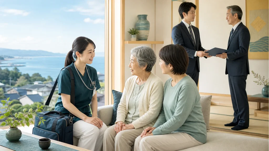 石川の訪問看護M&Aで利用者支援と事業承継を確認するイメージ