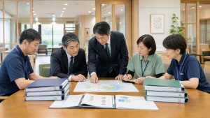介護事業会社株式取得M&A事例で二社同時取得・商号変更・のれん管理を検討する介護事業担当者