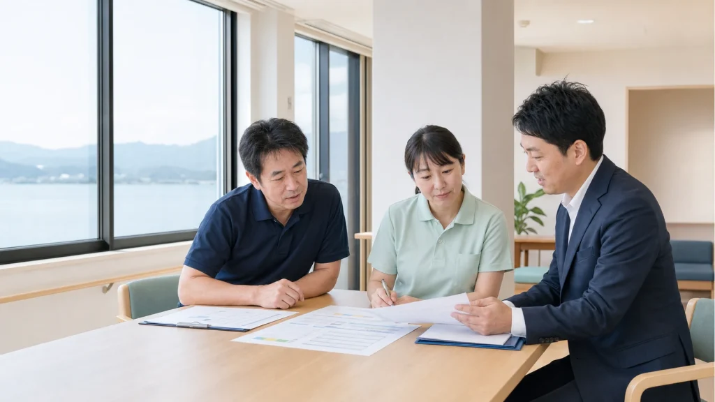 滋賀の障がい福祉M&Aで事業承継と人員配置を話し合う関係者